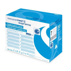 Sempermed Supreme, chirurgické latexové rukavice veľkosť. 7 sterilných bez púdru (50 párov/balenie) Sempermed Supreme, chirurgické latexové rukavice veľkosť. 7 sterilných bez púdru (50 párov/balenie)