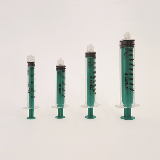 Luer-lock Zarys 3ml 3-dielna injekčná striekačka (100ks)