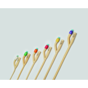 Katéter Foley 2-cestný Tiemann CH24 tmavomodrý s balónikom 5-10ml (10ks)