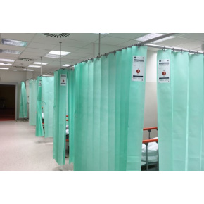 Antimikrobiálne závesy ELERS MEDICAL 375×200 cm, pastelovo žltý