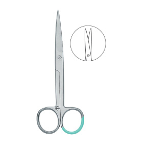 Chirurgické nožnice hrotnaté rovné, 13cm, sterilné (1ks)