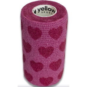 žltýBAND súdržný obväz 5cm x 4,5m, srdiečka (12ks/balenie)(288ks/balenie)